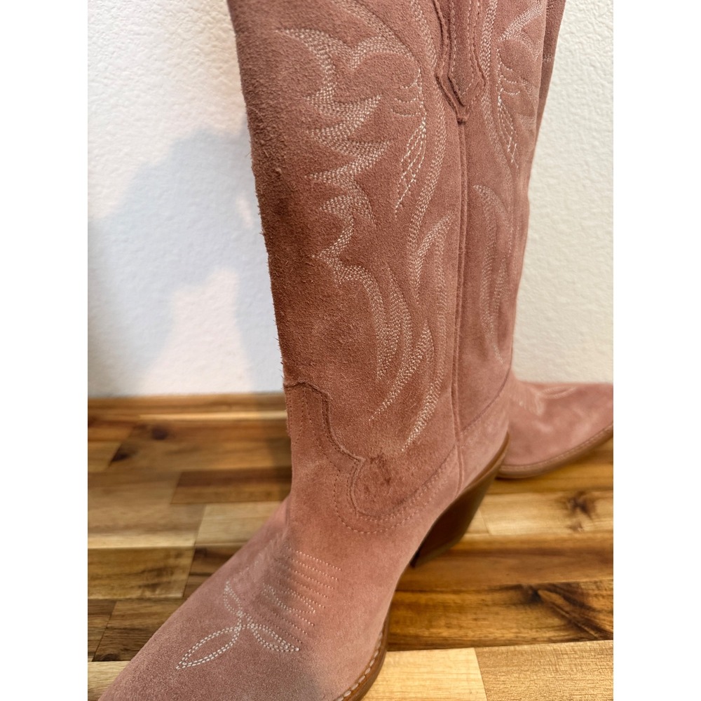 Idyllwind Miranda Lambert Charmed Life Pink Suede Western Cowboy Boots Womens 9B - Picture 4 of 6